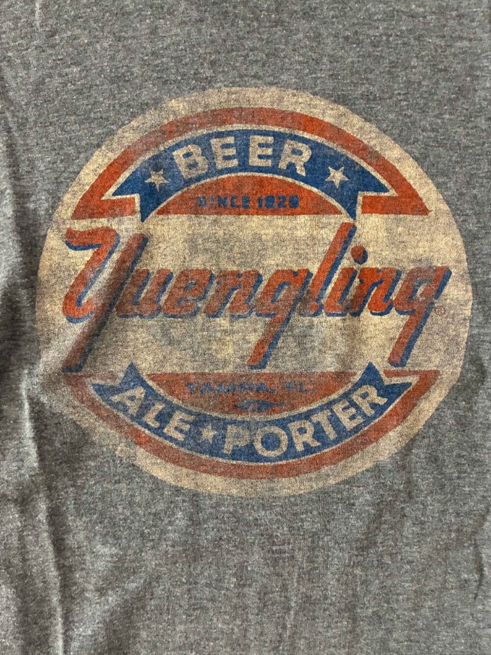 Yuengling Beer Shirt Next Level Apparel Gray Vintage Style Tampa FL Sz S Unisex - Picture 2 of 6